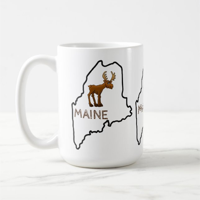 Taza De Café Maine Moose (Izquierda)