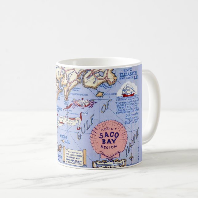 Taza De Café Maine - Saco Bay Mug (Anverso derecho)