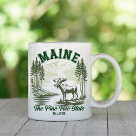 Taza De Café Maine Wilderness Scenic Forest Design