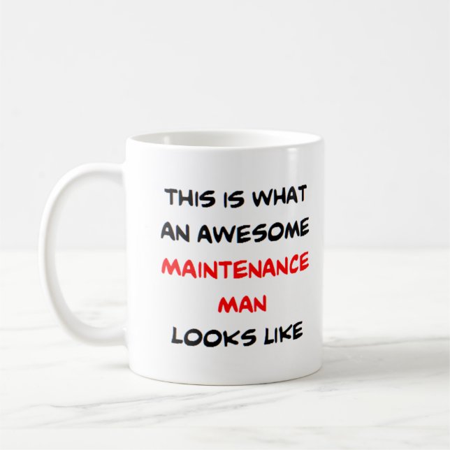 Taza De Café maintenance man, awesome (Izquierda)