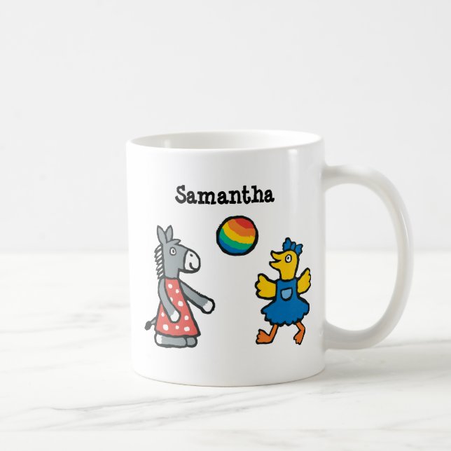 Taza De Café Maisy en el preescolar con los amigos en el patio (Derecha)
