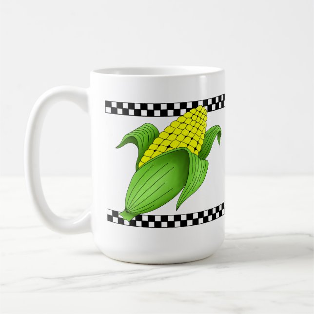 Taza De Café Maíz En La Mug De La Cob (Izquierda)