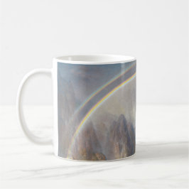 Taza De Café Majestad de la Naturaleza: Arcoiris sobre un paraí