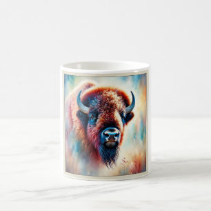 Taza De Café Majestic Bison 031124AREF139 - Watercolor