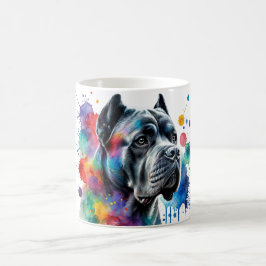 Taza De Café Majestic Cane Corso Watercolor Art Mug