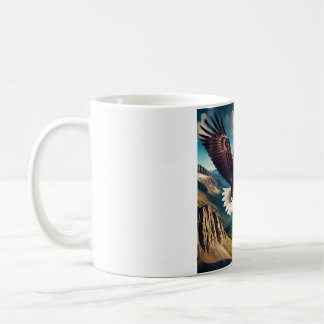 Taza De Café Majestic Eagle Soar T-Shirt Design