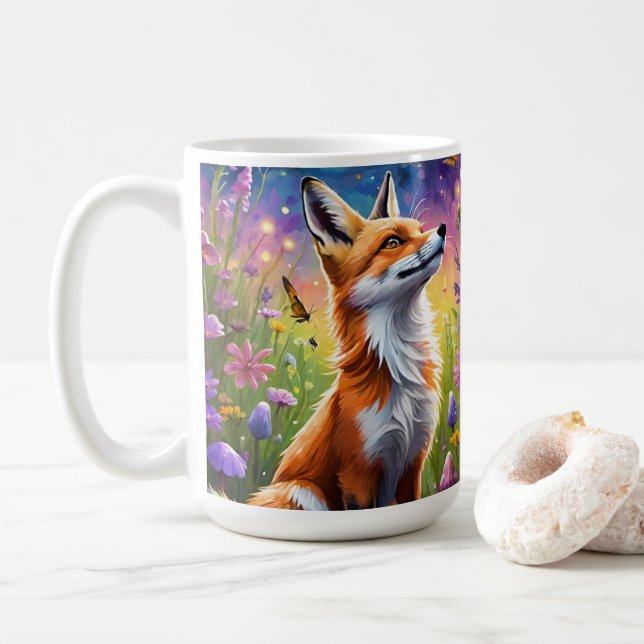 Taza De Café Majestic Fox (Con donut)