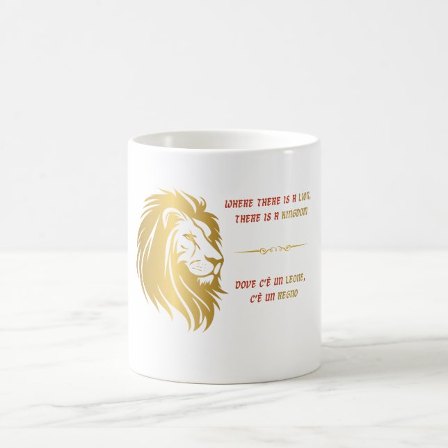 Taza De Café Majestic Golden Lion (Centro)