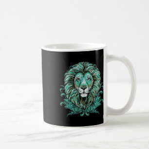 Taza De Café Majestic Lion Mane Arte Detallado - Los Leones Son