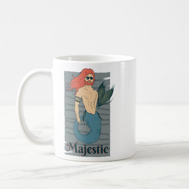 Taza De Café Majestic Merman (Izquierda)