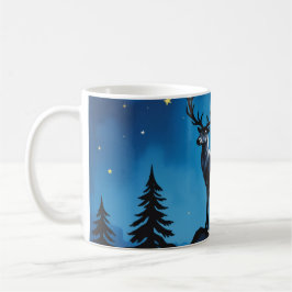 Taza De Café Majestic Reindeer by Moonlight Coffee Mug
