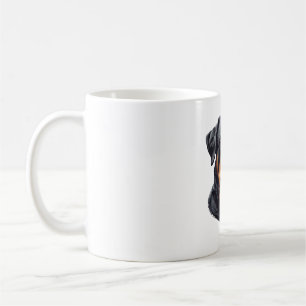 Taza De Café Majestic Rottweiler Dog Art