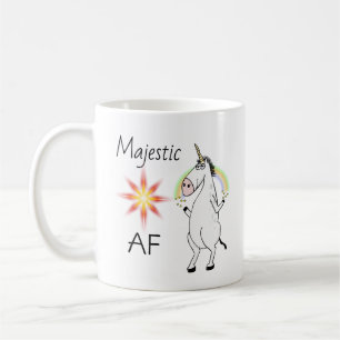 Taza de café majestuosa divertida del AF
