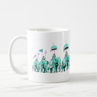 Taza De Café Majestuoso Mandala de Elefante 
