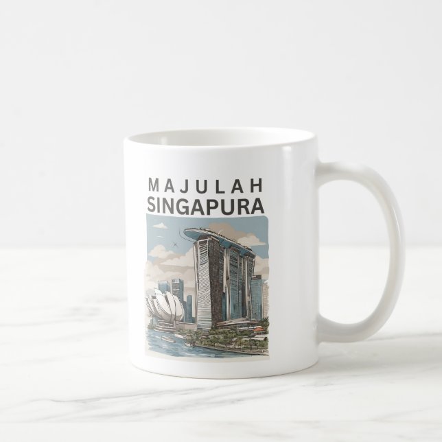 Taza De Café Majulah Singapore (Derecha)