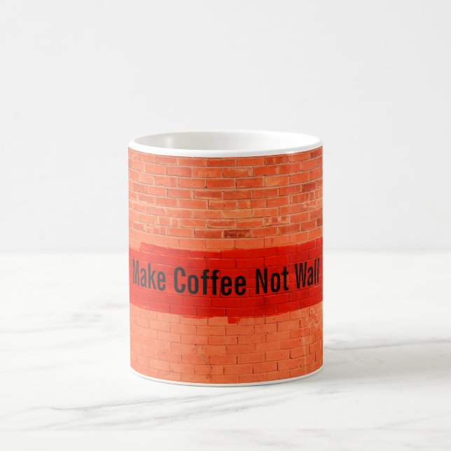 Taza De Café "Make Coffee Not Wall" (Hacer café no pared) Diver (Centro)