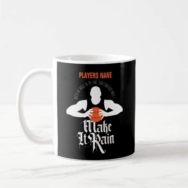Taza De Café Make It Rain (Básquetbol) Coffee Mug (Izquierda)