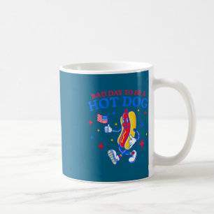 Taza De Café Mal día para ser un hot dog divertido bbq a la par