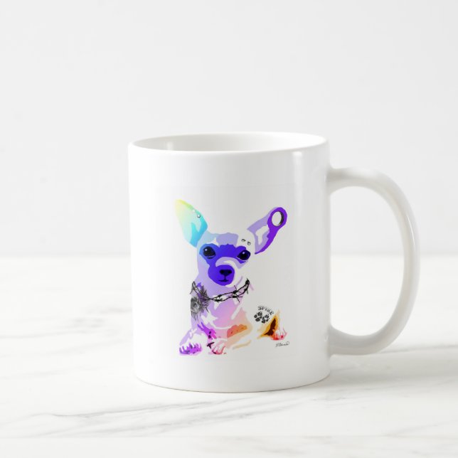 Taza De Café Mal para el Chihuahua Óseo (Derecha)