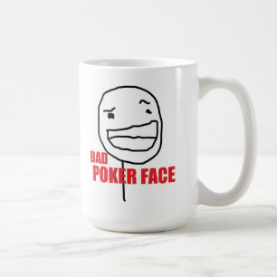 Taza De Café Mala cara de póker