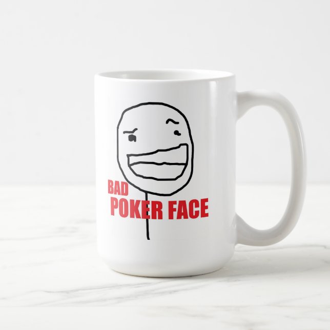 Taza De Café Mala cara de póker (Derecha)