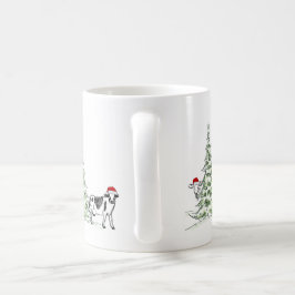 Taza De Café Mala y capucha navideña