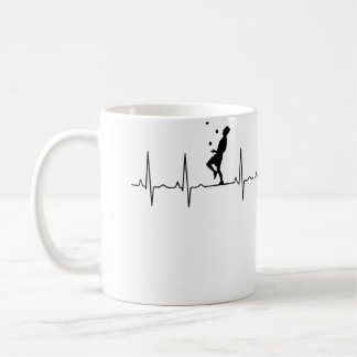 Taza De Café Malabarismo femenino ritmo cardíaco Malabarismo