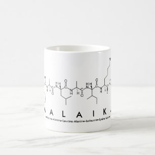 Taza De Café Malaika peptide nombre mug