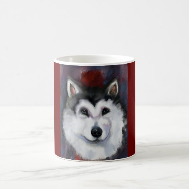 TAZA DE CAFÉ MALAMUTE DE ALASKA (Centro)