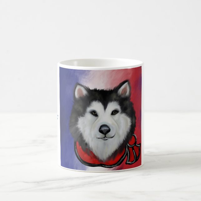 Taza De Café Malamute de Alaska (Centro)