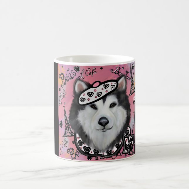 Taza De Café Malamute de Alaska (Centro)