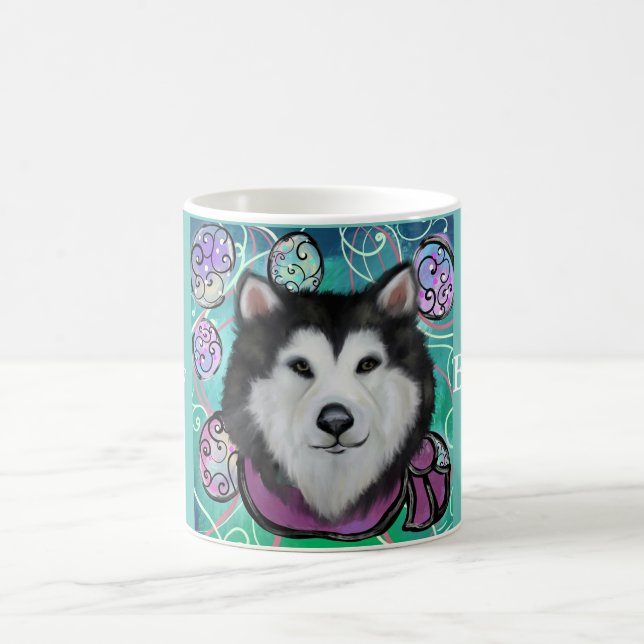 Taza De Café Malamute de Alaska (Centro)