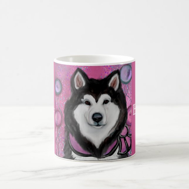 Taza De Café Malamute de Alaska (Centro)