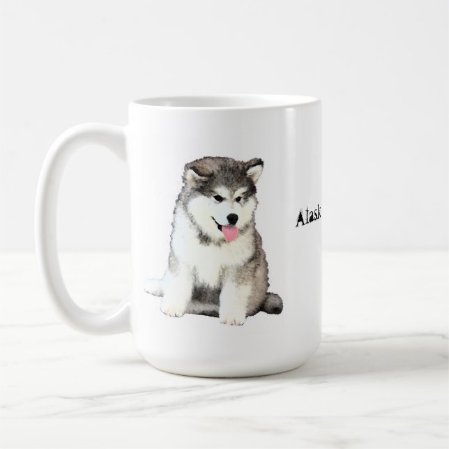 Taza De Café Malamute de Alaska (Izquierda)