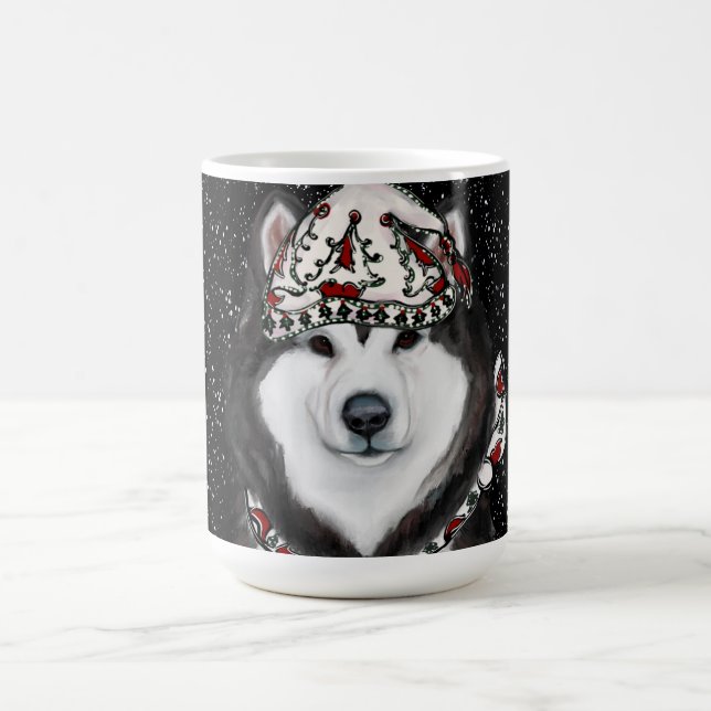 Taza De Café Malamute de Alaska (Centro)