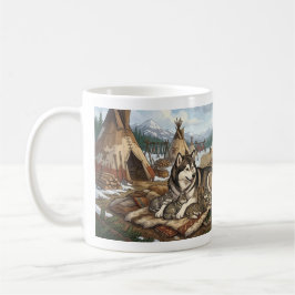 Taza De Café Malamute Madre Versión 2