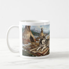 Taza De Café Malamute Nativo