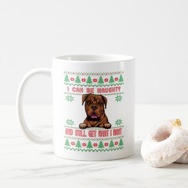 Taza De Café Malas Navidades de Dane Ugly Sweater (Con donut)