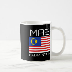 Taza De Café Malasia: Equipo de Dminton Atleta Malasia con band