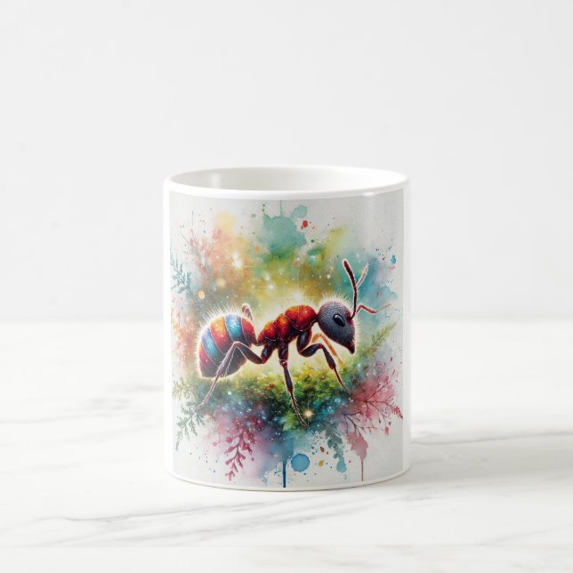 Taza De Café Malaysian exploding ant 221024AREF132 - Watercolor (Centro)