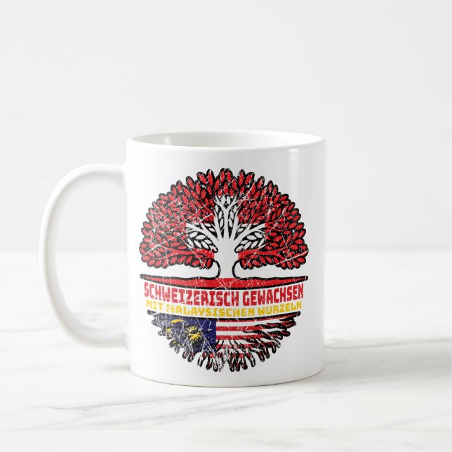 Taza De Café Malaysisch Schweizer Schweiz Baum Wurzel (Izquierda)