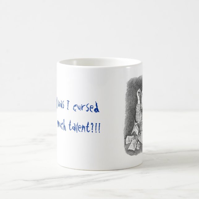 Taza De Café Maldecido con talento (Centro)