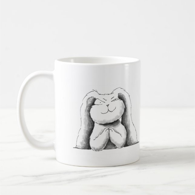 Taza De Café Maldición| Bored Bunny mug (Izquierda)