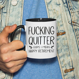 Taza De Café Malditas Oops De Quitter Me Refiero A La Jubilació