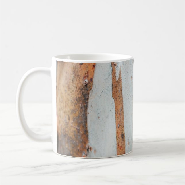 Taza De Café Maletero de árbol marrón y gris (Izquierda)