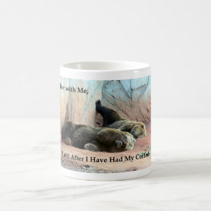 Taza de café malhumorada del oso