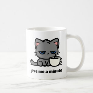 Taza De Café Malhumorado Matutino Personalizable para Zurdos