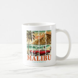 Taza De Café Malibu California - Vista panorámica de la costa d