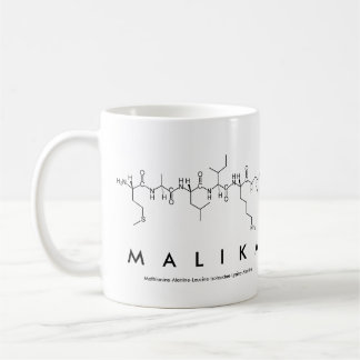 Taza De Café Malika peptide nombre mug