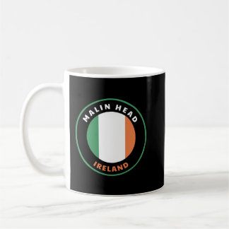 Taza De Café Malin Head Irlanda IE Herencia irlandesa y Bandera